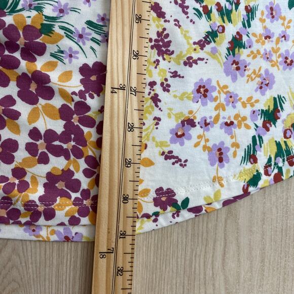 2/$30 24/7 Maurices Floral Tank Top Women 3X Purple Green‎ Cottagecore Stretch - Picture 6 of 8